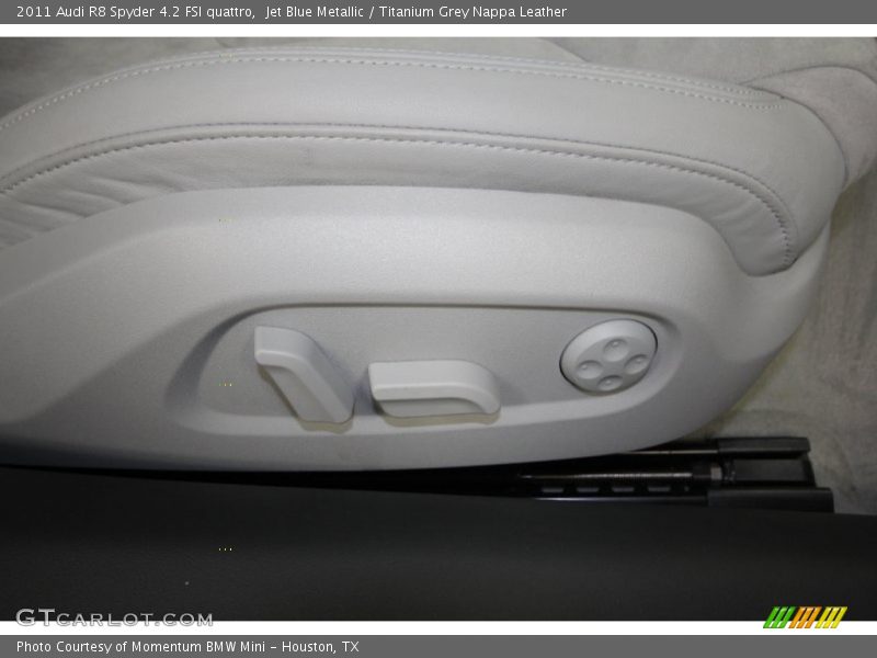 Jet Blue Metallic / Titanium Grey Nappa Leather 2011 Audi R8 Spyder 4.2 FSI quattro
