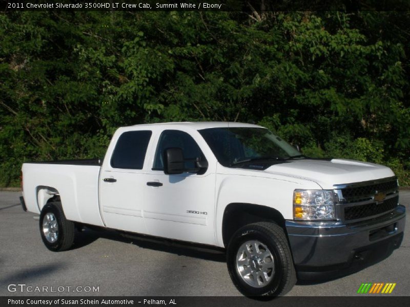 Summit White / Ebony 2011 Chevrolet Silverado 3500HD LT Crew Cab
