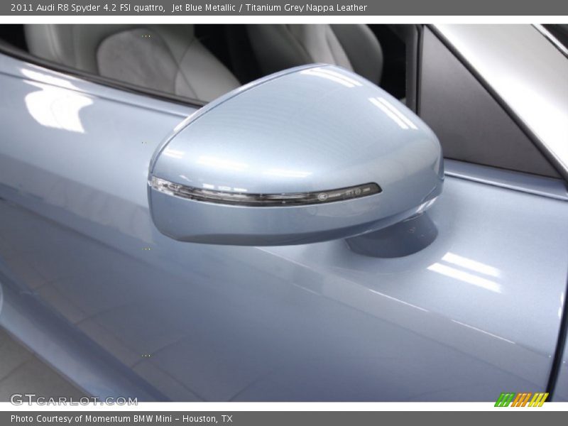 Jet Blue Metallic / Titanium Grey Nappa Leather 2011 Audi R8 Spyder 4.2 FSI quattro