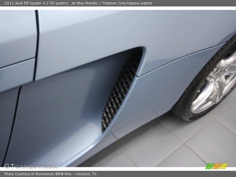 Jet Blue Metallic / Titanium Grey Nappa Leather 2011 Audi R8 Spyder 4.2 FSI quattro