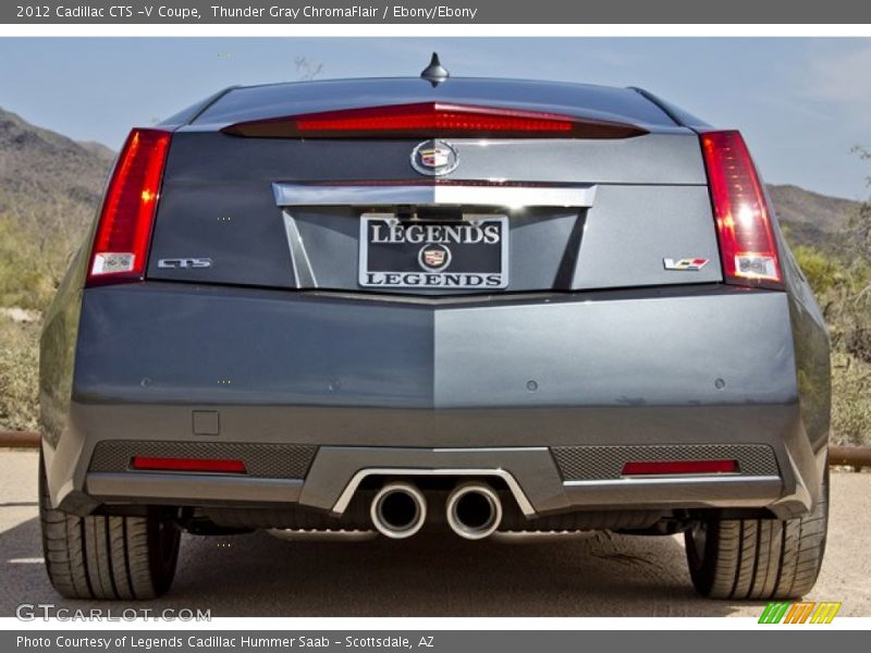 Thunder Gray ChromaFlair / Ebony/Ebony 2012 Cadillac CTS -V Coupe