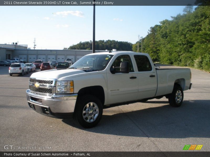 Summit White / Ebony 2011 Chevrolet Silverado 3500HD LT Crew Cab