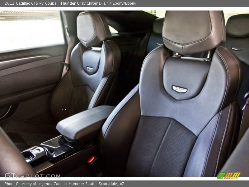 Thunder Gray ChromaFlair / Ebony/Ebony 2012 Cadillac CTS -V Coupe