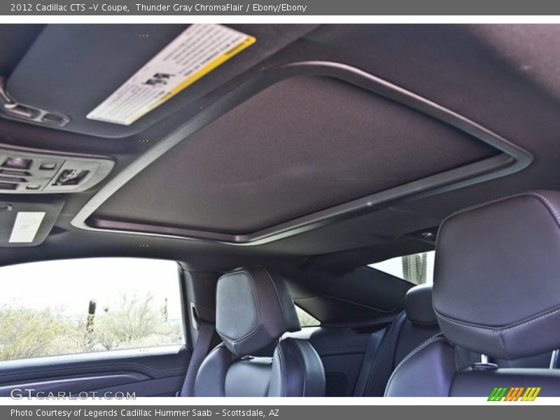 Sunroof of 2012 CTS -V Coupe