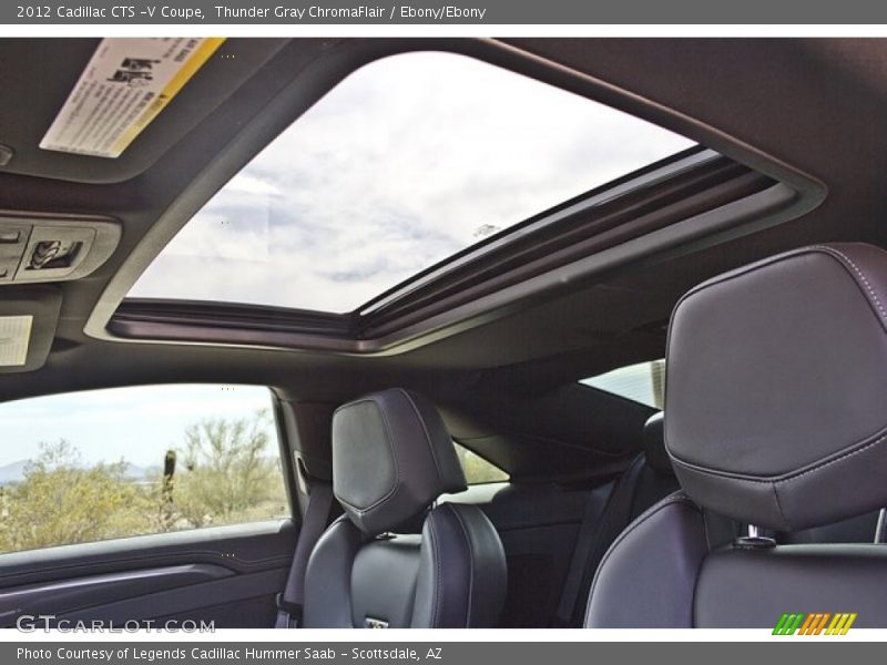 Sunroof of 2012 CTS -V Coupe