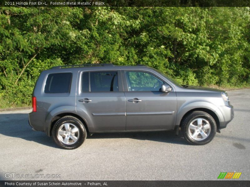 Polished Metal Metallic / Black 2011 Honda Pilot EX-L