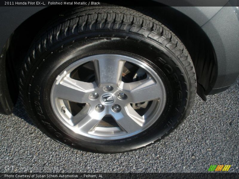 Polished Metal Metallic / Black 2011 Honda Pilot EX-L