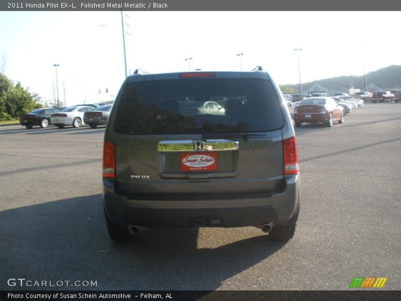 Polished Metal Metallic / Black 2011 Honda Pilot EX-L