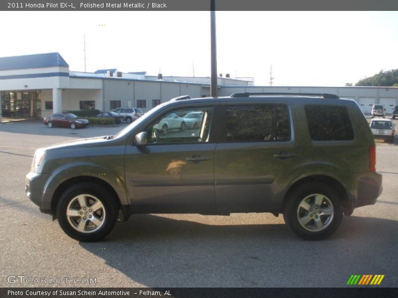 Polished Metal Metallic / Black 2011 Honda Pilot EX-L
