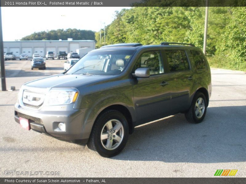 Polished Metal Metallic / Black 2011 Honda Pilot EX-L