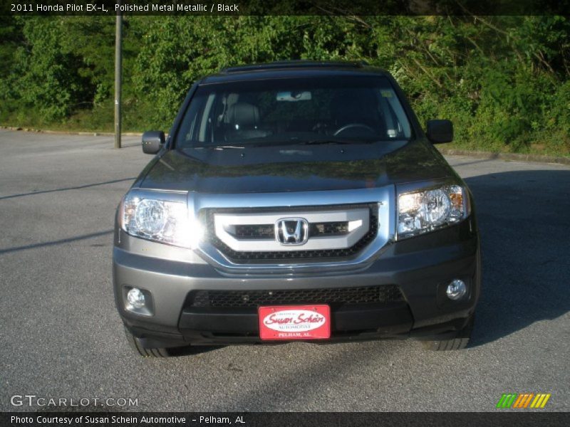 Polished Metal Metallic / Black 2011 Honda Pilot EX-L