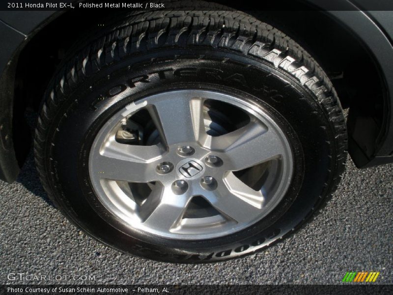 Polished Metal Metallic / Black 2011 Honda Pilot EX-L