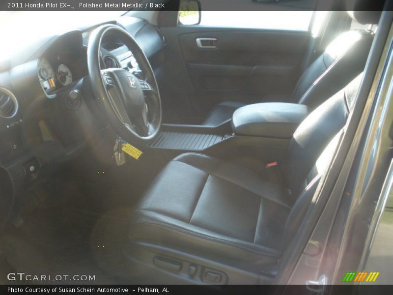 Polished Metal Metallic / Black 2011 Honda Pilot EX-L