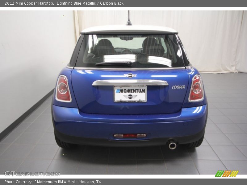 Lightning Blue Metallic / Carbon Black 2012 Mini Cooper Hardtop