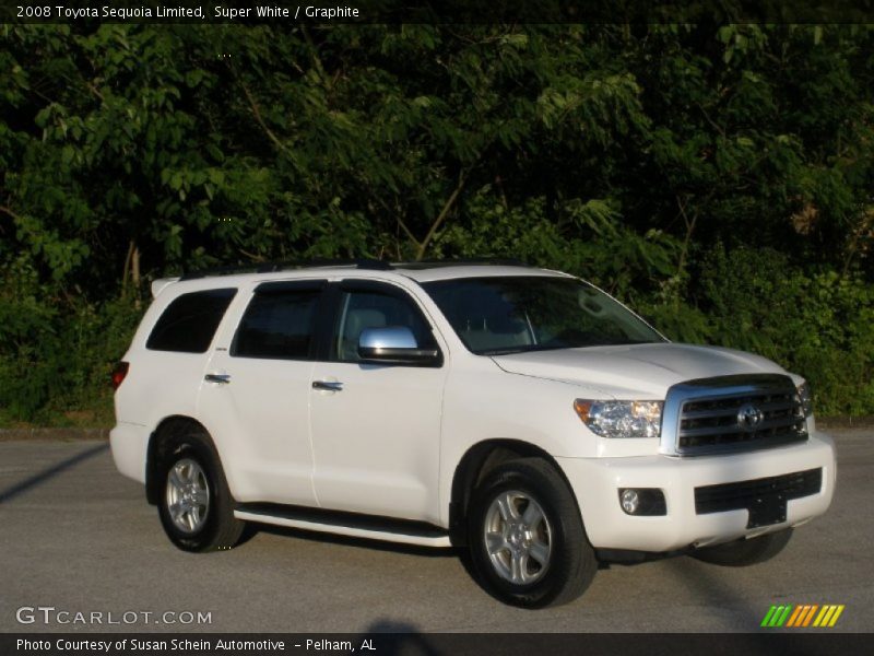 Super White / Graphite 2008 Toyota Sequoia Limited