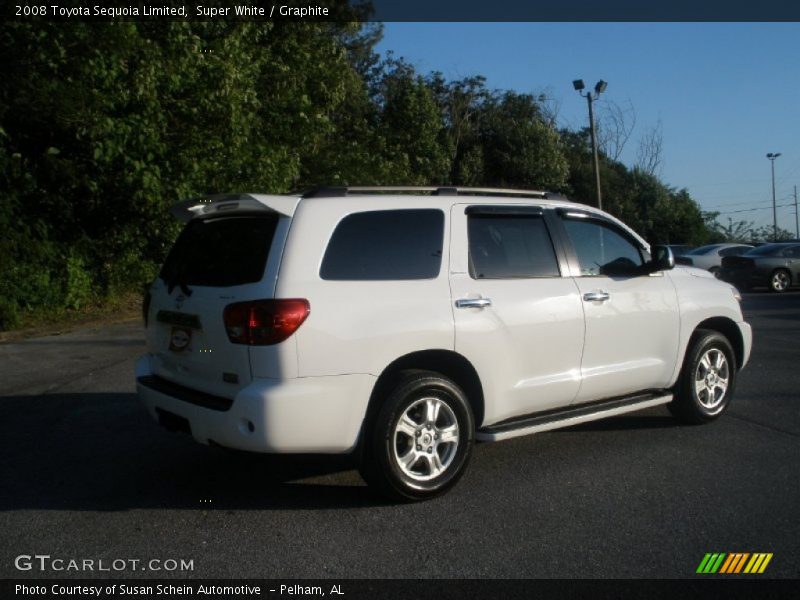 Super White / Graphite 2008 Toyota Sequoia Limited