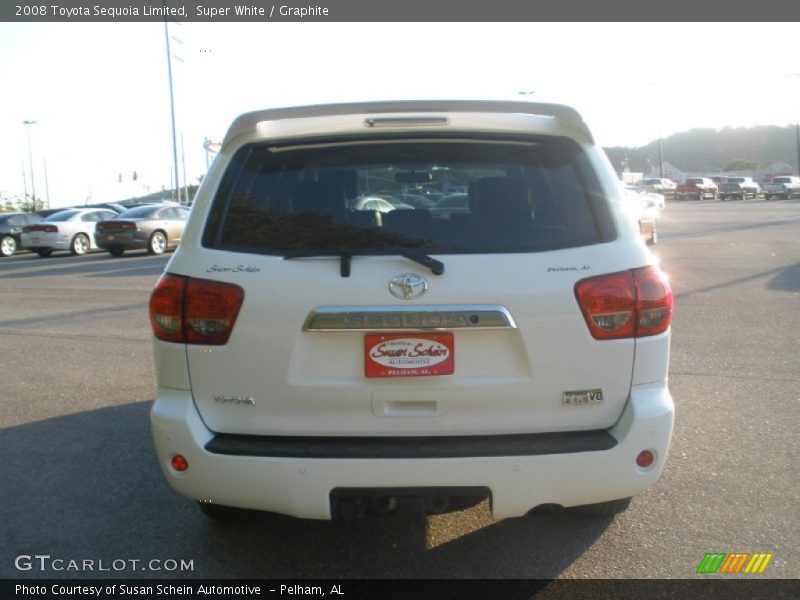 Super White / Graphite 2008 Toyota Sequoia Limited