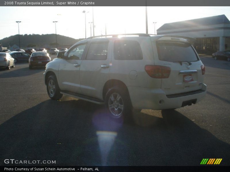Super White / Graphite 2008 Toyota Sequoia Limited
