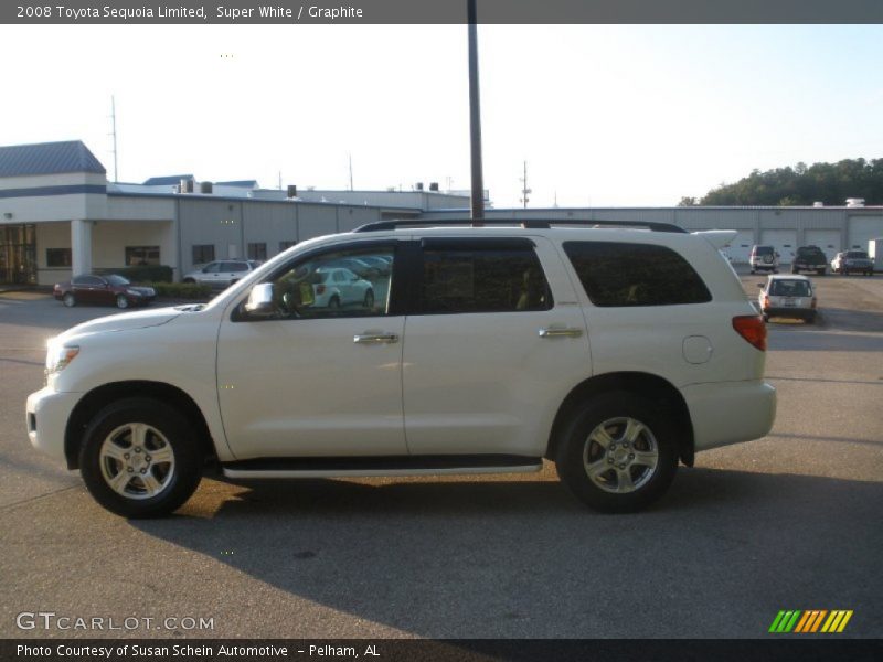 Super White / Graphite 2008 Toyota Sequoia Limited
