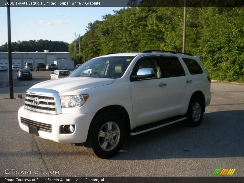 Super White / Graphite 2008 Toyota Sequoia Limited