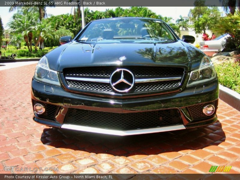 Black / Black 2009 Mercedes-Benz SL 65 AMG Roadster