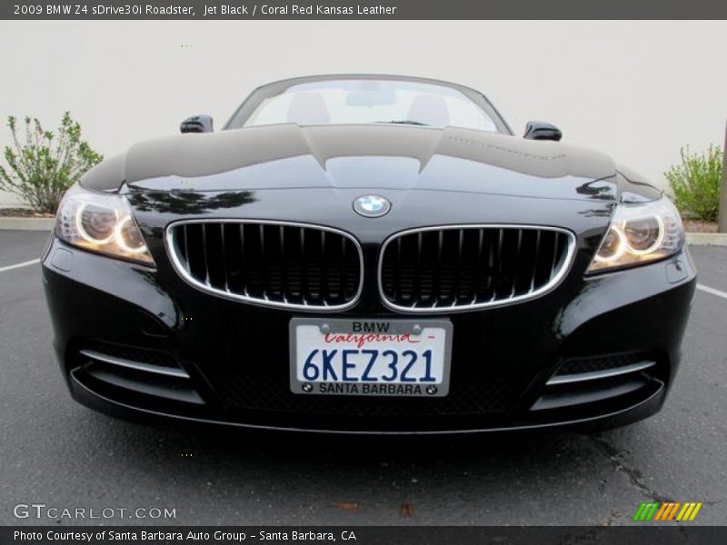 Jet Black / Coral Red Kansas Leather 2009 BMW Z4 sDrive30i Roadster