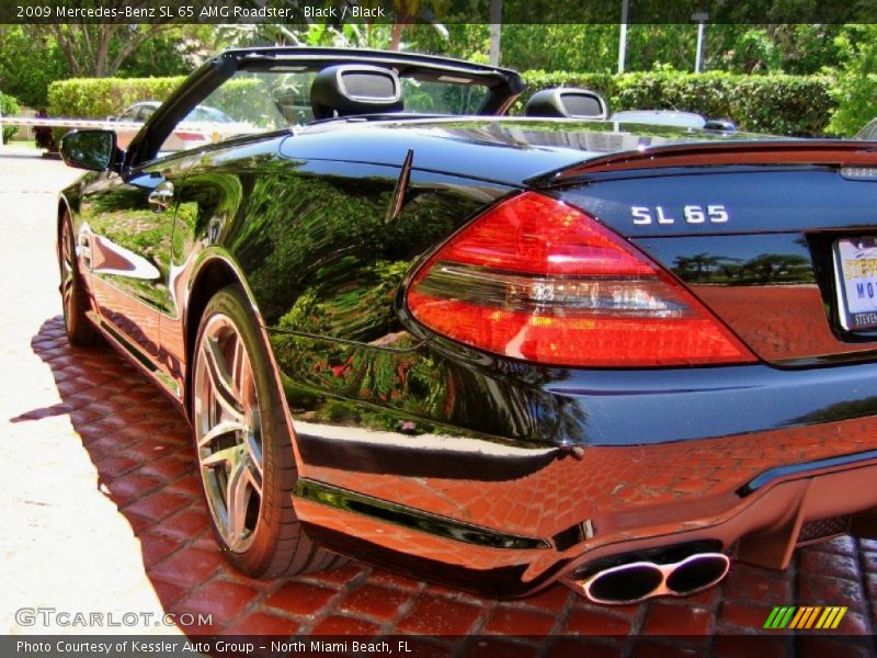 Black / Black 2009 Mercedes-Benz SL 65 AMG Roadster