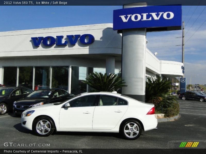 Ice White / Soft Beige 2012 Volvo S60 T5