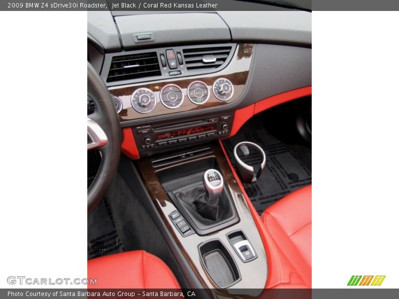 Jet Black / Coral Red Kansas Leather 2009 BMW Z4 sDrive30i Roadster