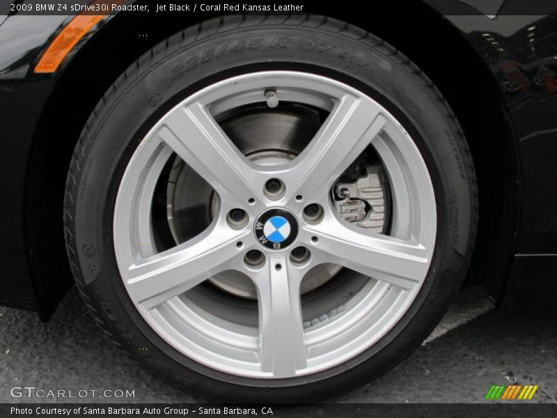 Jet Black / Coral Red Kansas Leather 2009 BMW Z4 sDrive30i Roadster