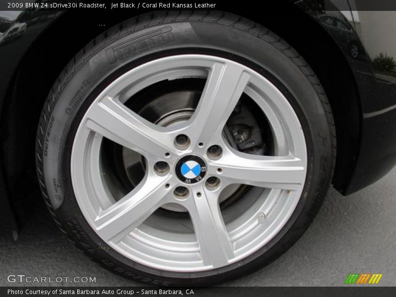 Jet Black / Coral Red Kansas Leather 2009 BMW Z4 sDrive30i Roadster