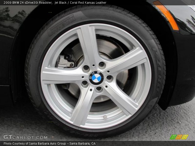 Jet Black / Coral Red Kansas Leather 2009 BMW Z4 sDrive30i Roadster