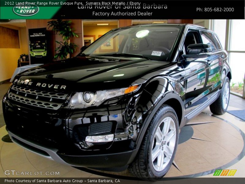 Sumatra Black Metallic / Ebony 2012 Land Rover Range Rover Evoque Pure