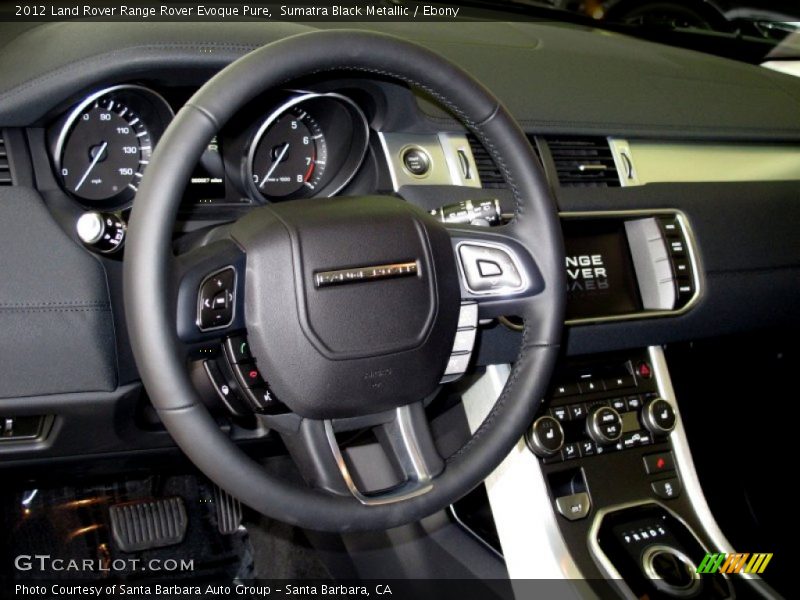 Sumatra Black Metallic / Ebony 2012 Land Rover Range Rover Evoque Pure