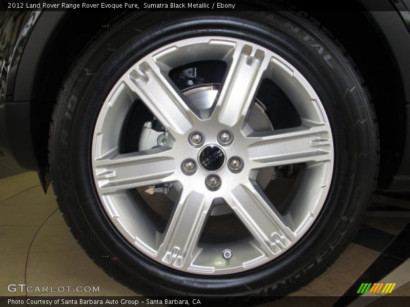 Sumatra Black Metallic / Ebony 2012 Land Rover Range Rover Evoque Pure