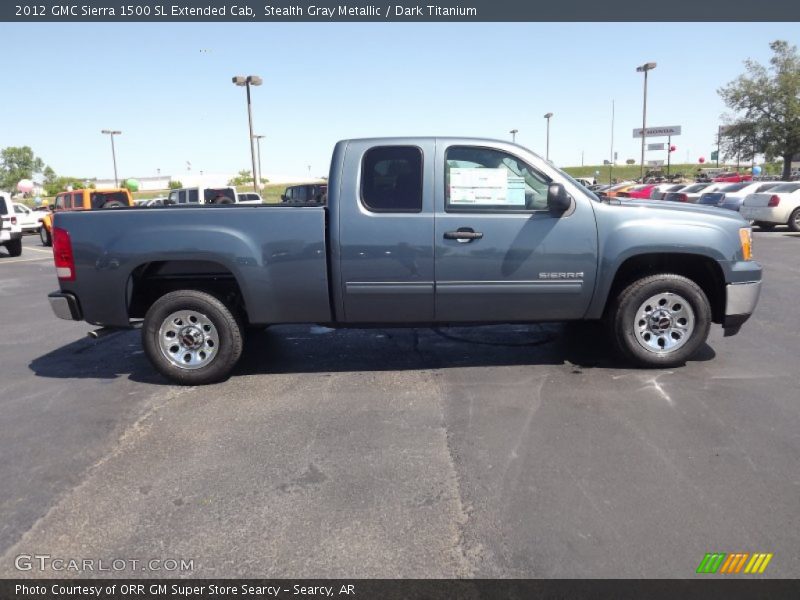 Stealth Gray Metallic / Dark Titanium 2012 GMC Sierra 1500 SL Extended Cab