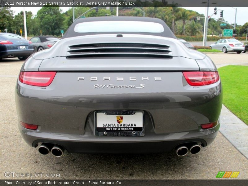 Agate Grey Metallic / Black 2012 Porsche New 911 Carrera S Cabriolet