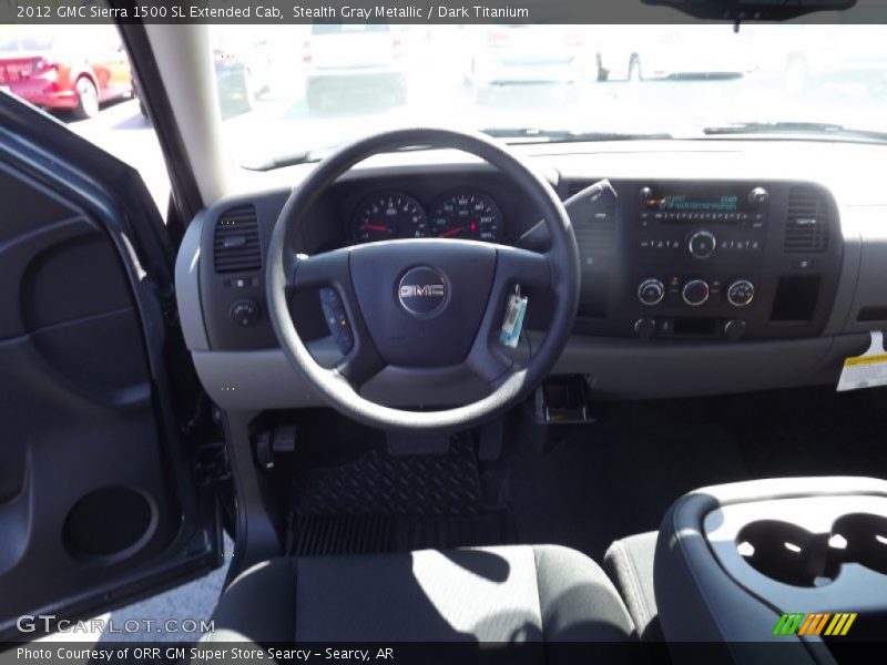 Stealth Gray Metallic / Dark Titanium 2012 GMC Sierra 1500 SL Extended Cab