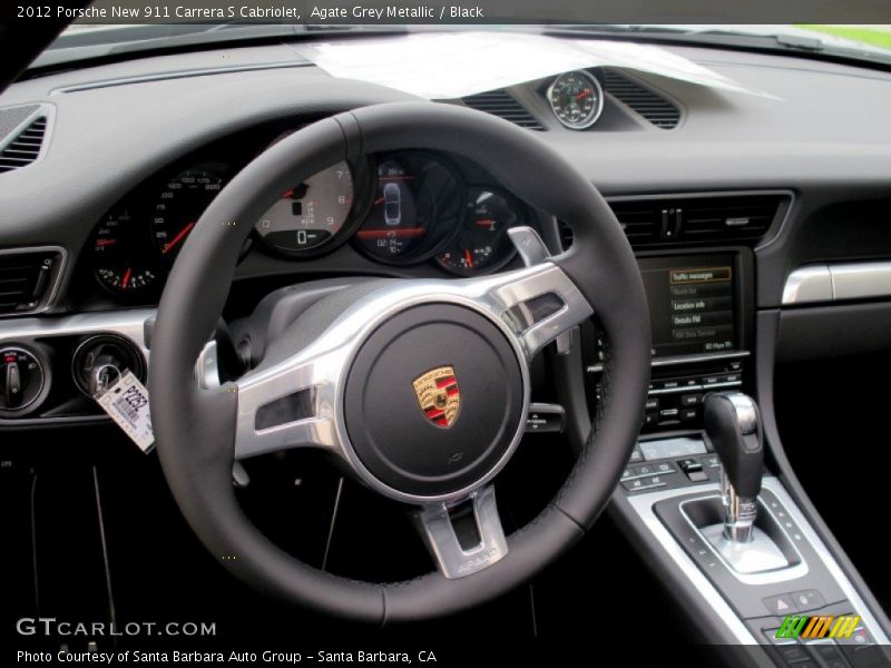 Agate Grey Metallic / Black 2012 Porsche New 911 Carrera S Cabriolet