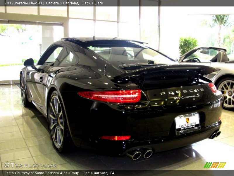 Black / Black 2012 Porsche New 911 Carrera S Cabriolet