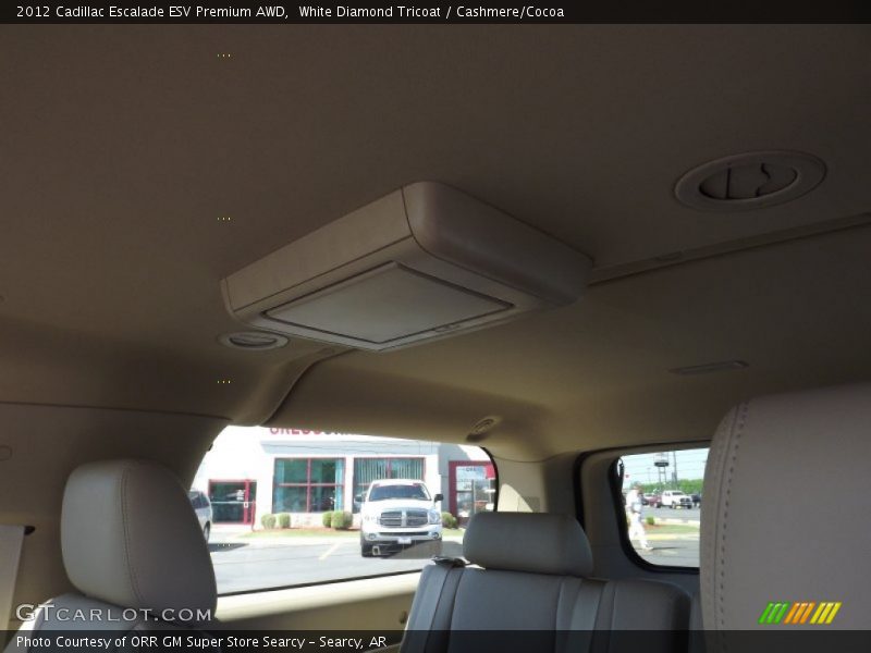 White Diamond Tricoat / Cashmere/Cocoa 2012 Cadillac Escalade ESV Premium AWD