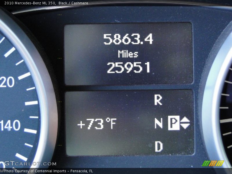 Black / Cashmere 2010 Mercedes-Benz ML 350
