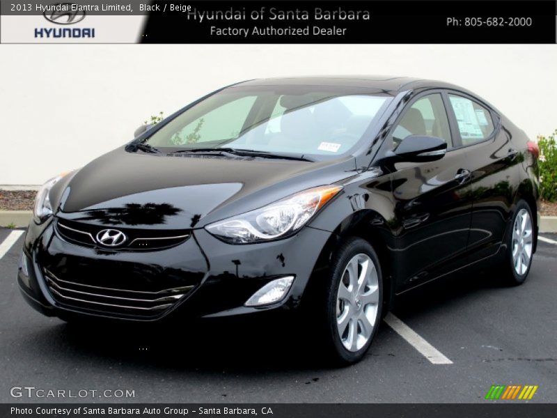 Black / Beige 2013 Hyundai Elantra Limited