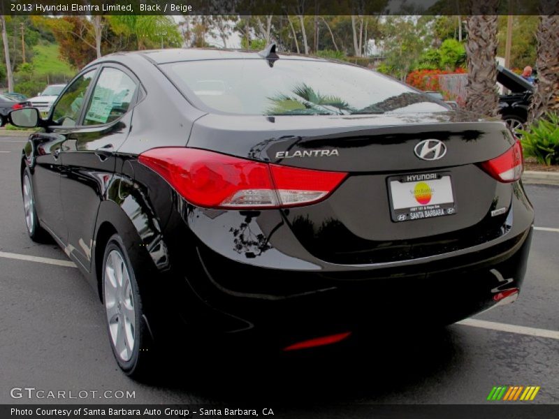 Black / Beige 2013 Hyundai Elantra Limited