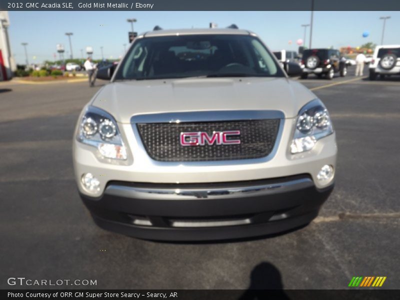 Gold Mist Metallic / Ebony 2012 GMC Acadia SLE