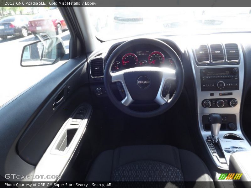 Gold Mist Metallic / Ebony 2012 GMC Acadia SLE