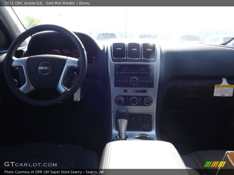 Gold Mist Metallic / Ebony 2012 GMC Acadia SLE