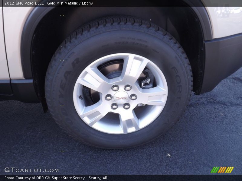 Gold Mist Metallic / Ebony 2012 GMC Acadia SLE