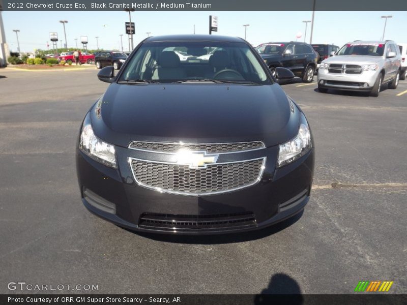 Black Granite Metallic / Medium Titanium 2012 Chevrolet Cruze Eco