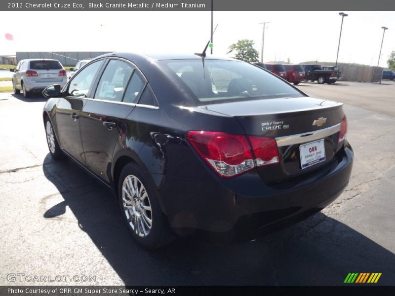 Black Granite Metallic / Medium Titanium 2012 Chevrolet Cruze Eco